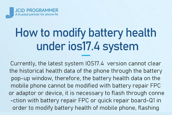 How to Modify Battery Health Under IOS17.4 System