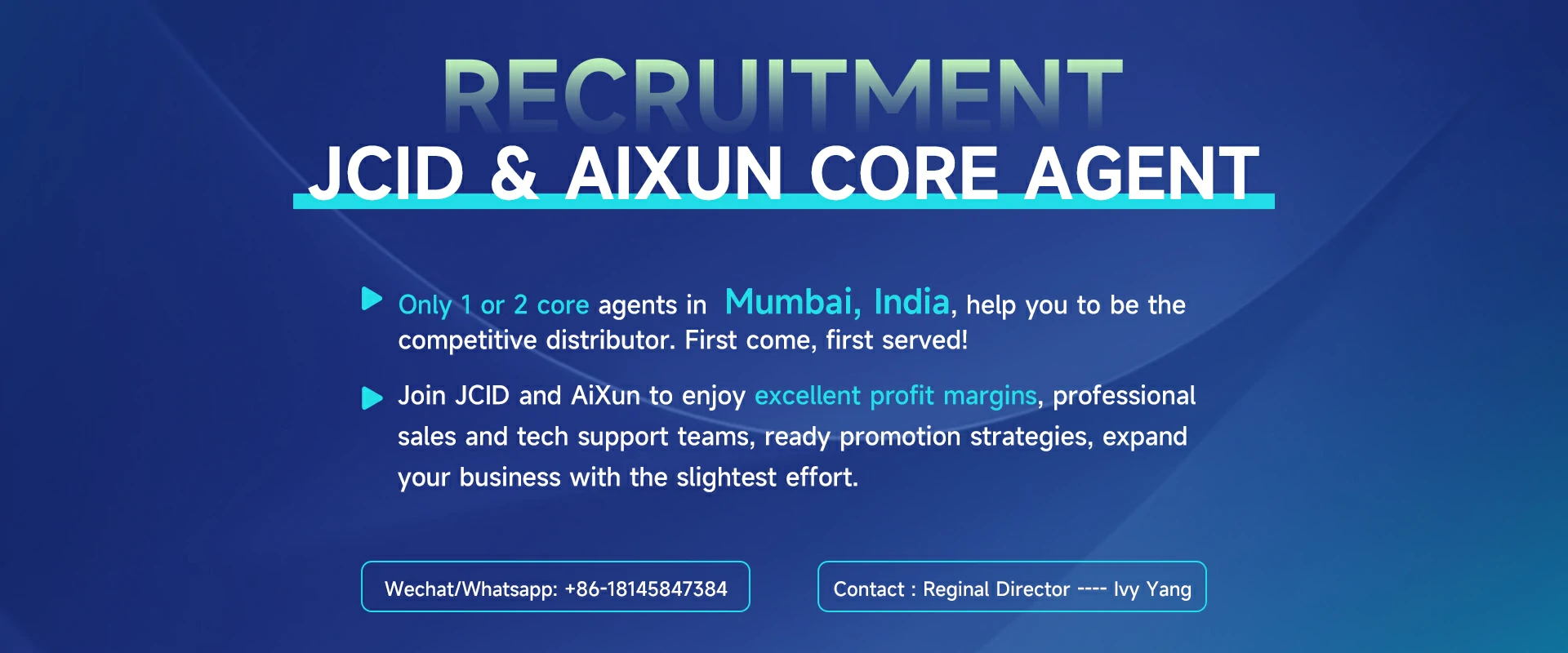 RECRUITMENT JCID CORE AGENTS IN MUMBAI, INDIA